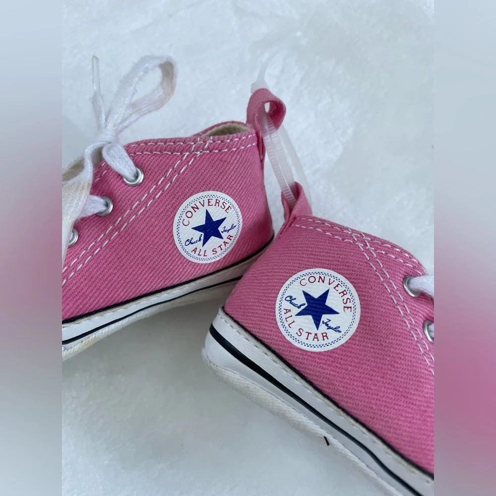EUC Pink Infant Converse Soft Sneakers